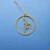 Luxury Gold Glitter Pole Dance Christmas Ornament Pose 4. Perfect aerial fitness gift